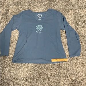 Life is Good long sleeve pajama t-shirt